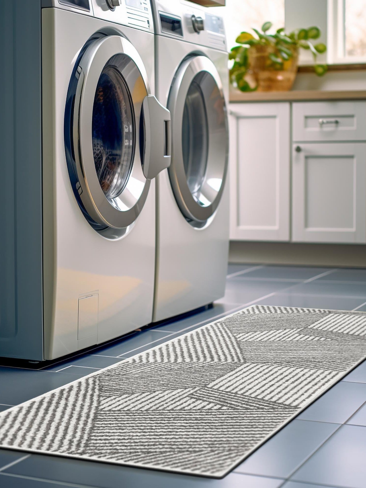 Ivory 2' x 6' 1 Norge Runner Area Rug 100% Polypropylene Easy Clean Non Shed Stain Resistant Modern Carpet for Home Interior Design for Sale at Rug Engine