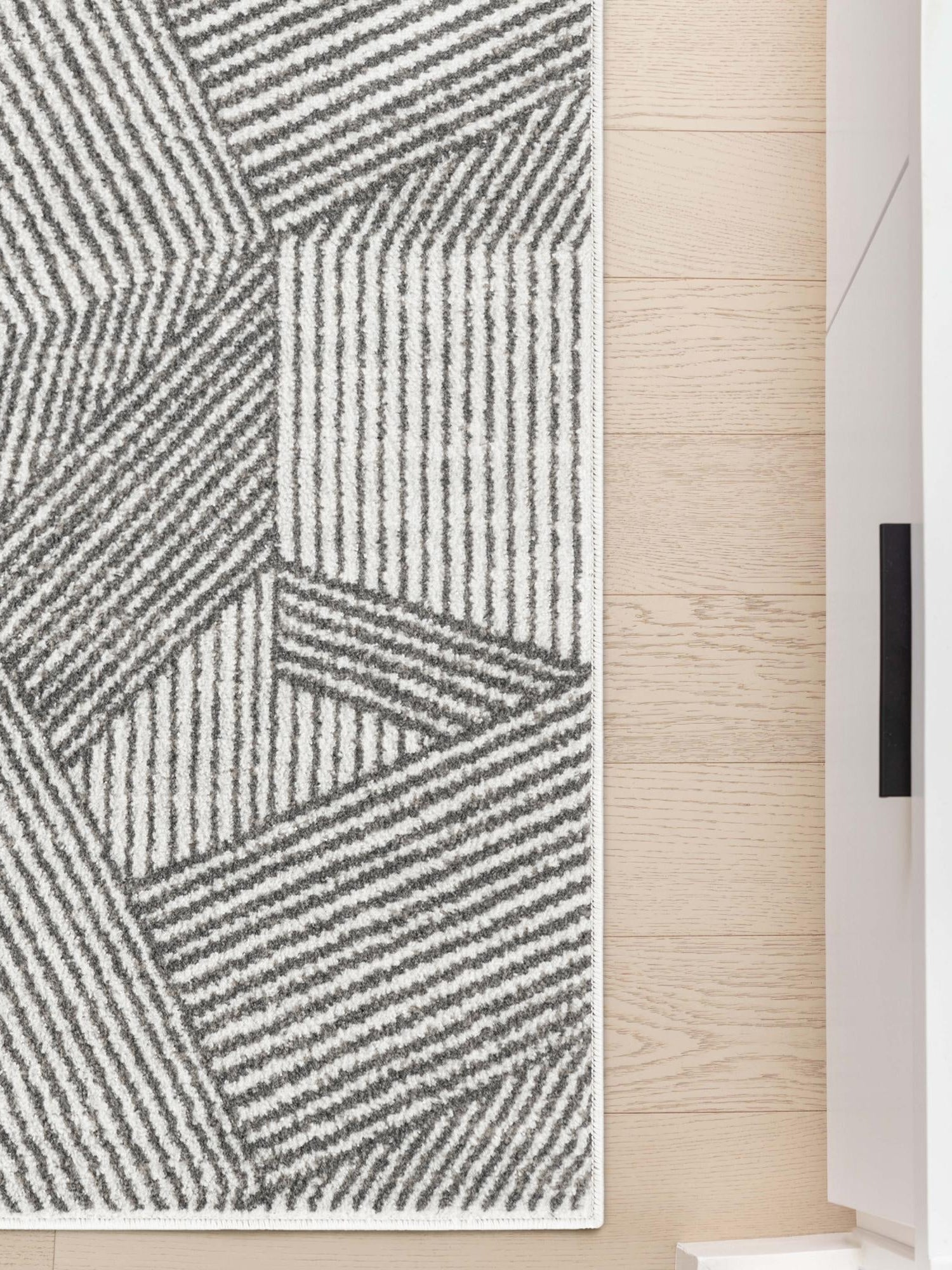 Ivory 2' x 6' 1 Norge Runner Area Rug 100% Polypropylene Easy Clean Non Shed Stain Resistant Modern Carpet for Home Interior Design for Sale at Rug Engine
