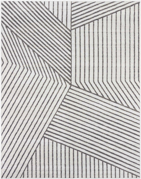 Ivory 7' 10 x 10' Norge Rectangle Area Rug 100% Polypropylene Easy Clean Non Shed Stain Resistant Modern Carpet for Home Interior Design for Sale at Rug Engine