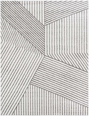 Ivory 9' x 12' Norge Rectangle Area Rug 100% Polypropylene Easy Clean Non Shed Stain Resistant Modern Carpet for Home Interior Design for Sale at Rug Engine