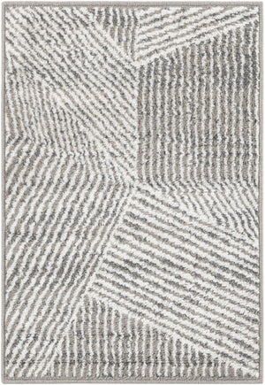 Gray 2' x 3' 1 Norge Rectangle Area Rug 100% Polypropylene Easy Clean Non Shed Stain Resistant Modern Carpet for Home Interior Design for Sale at Rug Engine