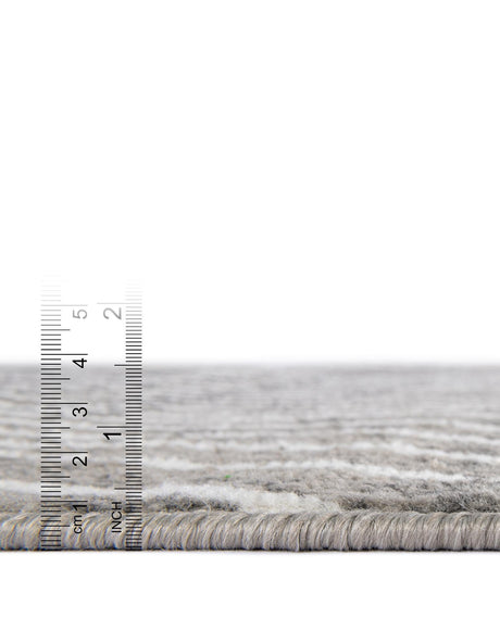 Gray 4' 1 x 4' 1 Norge Round Area Rug 100% Polypropylene Easy Clean Non Shed Stain Resistant Modern Carpet for Home Interior Design for Sale at Rug Engine
