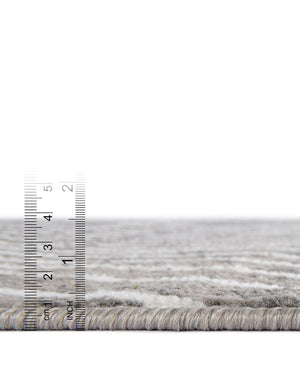 Gray 5' 1 x 5' 1 Norge Round Area Rug 100% Polypropylene Easy Clean Non Shed Stain Resistant Modern Carpet for Home Interior Design for Sale at Rug Engine