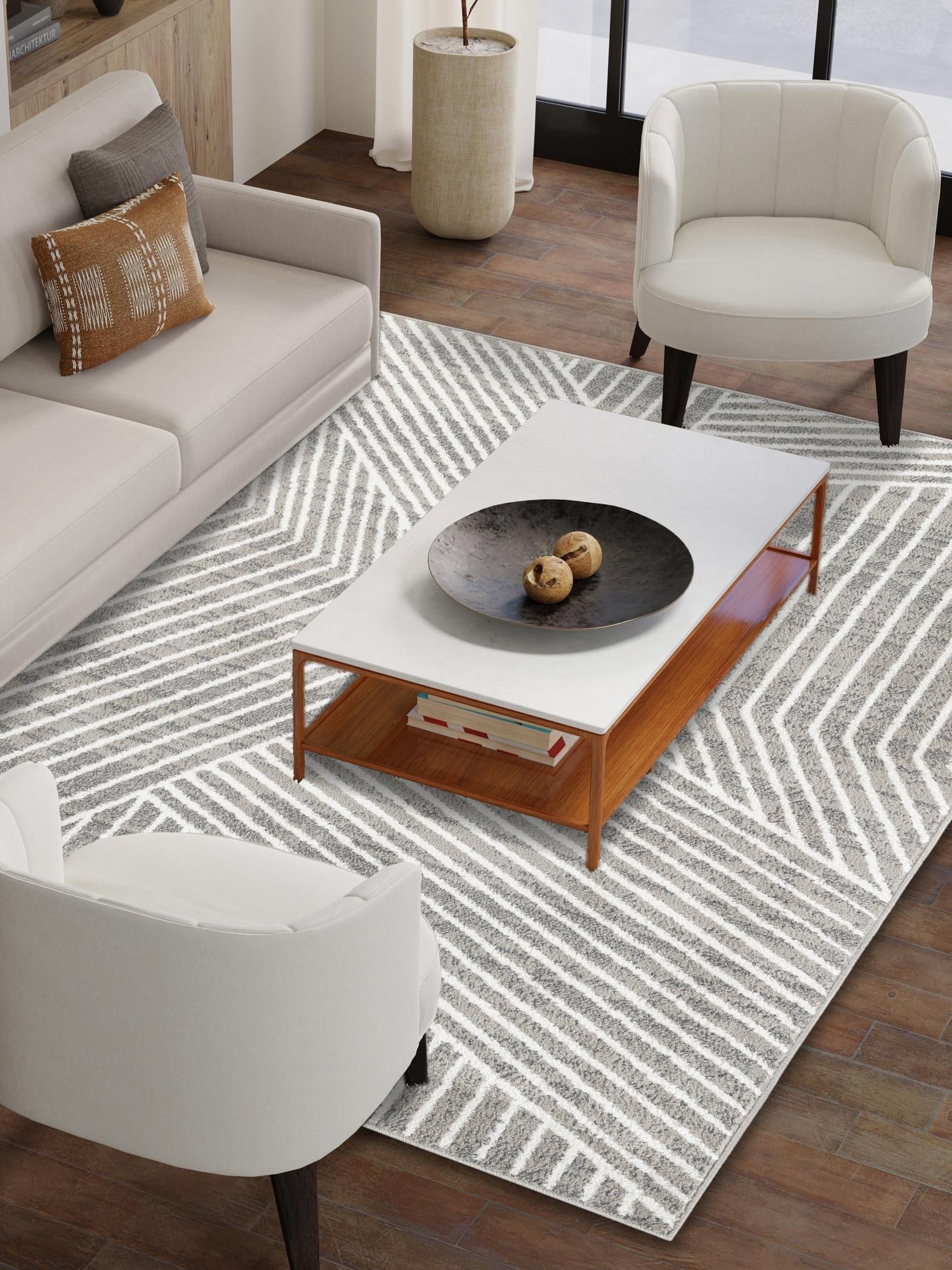 Gray 2' x 3' 1 Norge Rectangle Area Rug 100% Polypropylene Easy Clean Non Shed Stain Resistant Modern Carpet for Home Interior Design for Sale at Rug Engine