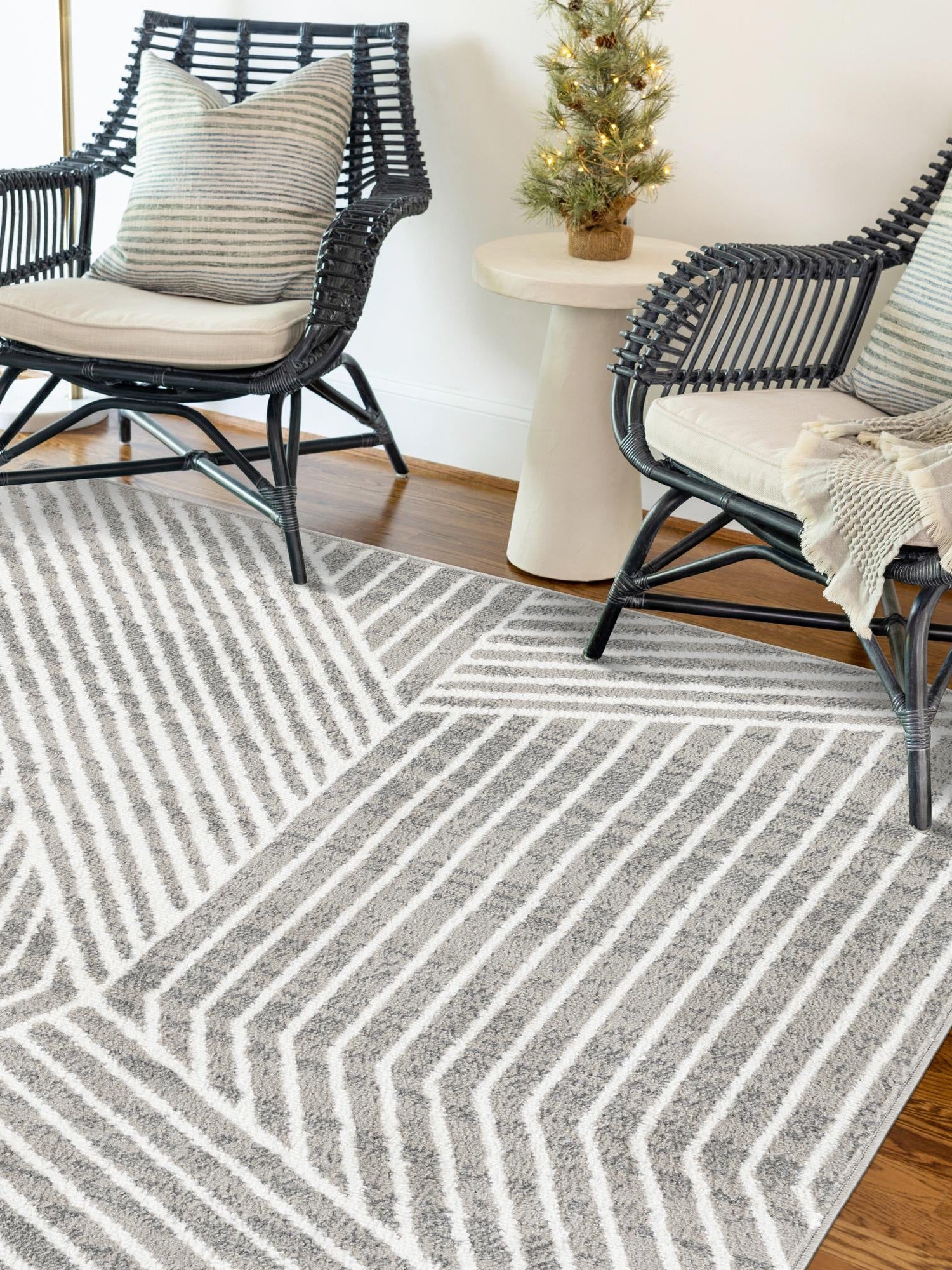 Gray 2' x 3' 1 Norge Rectangle Area Rug 100% Polypropylene Easy Clean Non Shed Stain Resistant Modern Carpet for Home Interior Design for Sale at Rug Engine