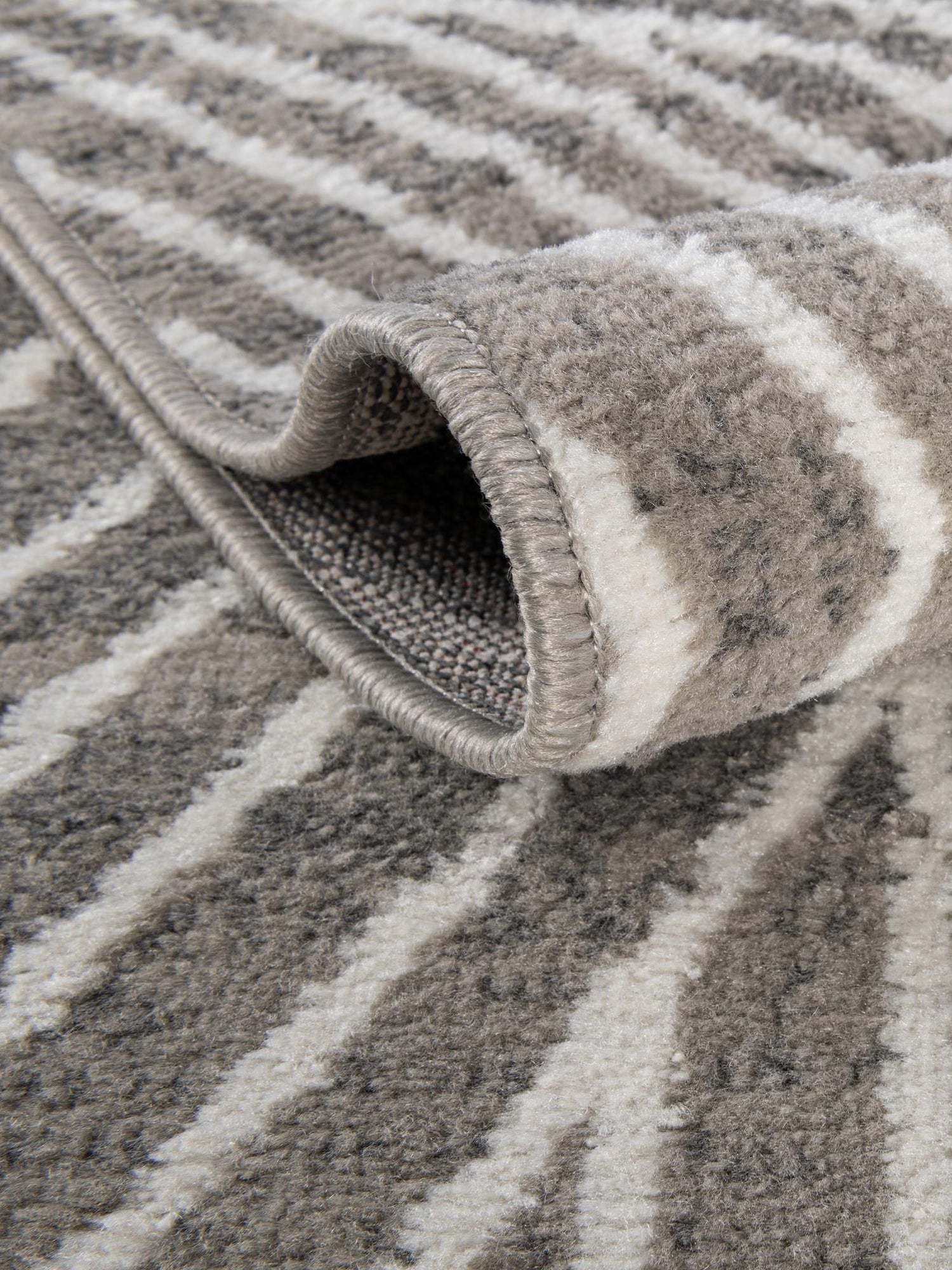 Gray 5' 1 x 7' 1 Norge Rectangle Area Rug 100% Polypropylene Easy Clean Non Shed Stain Resistant Modern Carpet for Home Interior Design for Sale at Rug Engine