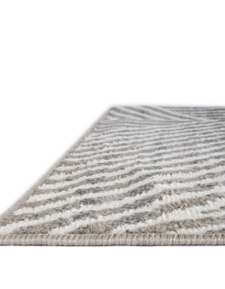 Gray 5' 1 x 7' 1 Norge Rectangle Area Rug 100% Polypropylene Easy Clean Non Shed Stain Resistant Modern Carpet for Home Interior Design for Sale at Rug Engine
