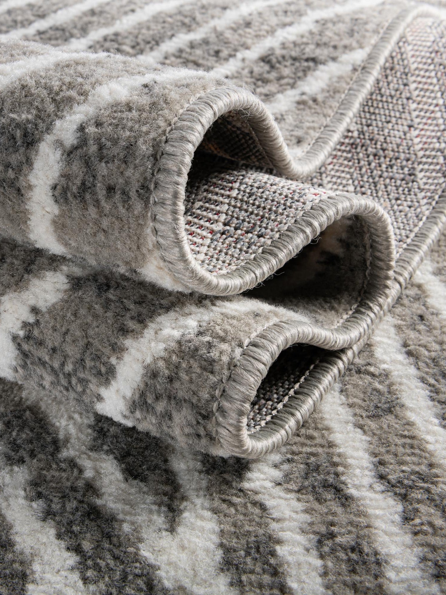 Gray 5' 1 x 7' 1 Norge Rectangle Area Rug 100% Polypropylene Easy Clean Non Shed Stain Resistant Modern Carpet for Home Interior Design for Sale at Rug Engine