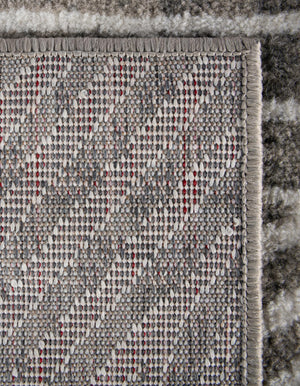 Gray 2' 7 x 10' Norge Runner Area Rug 100% Polypropylene Easy Clean Non Shed Stain Resistant Modern Carpet for Home Interior Design for Sale at Rug Engine