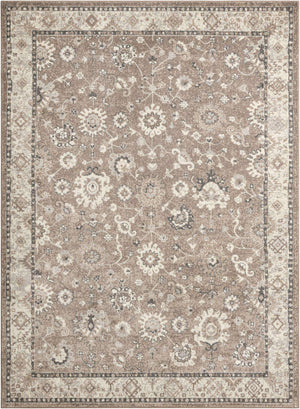 Beige Brown 7' 10 x 11' Penrose Rectangle Area Rug