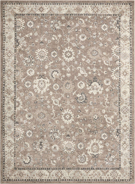 Beige Brown 7' 10 x 11' Penrose Rectangle Area Rug
