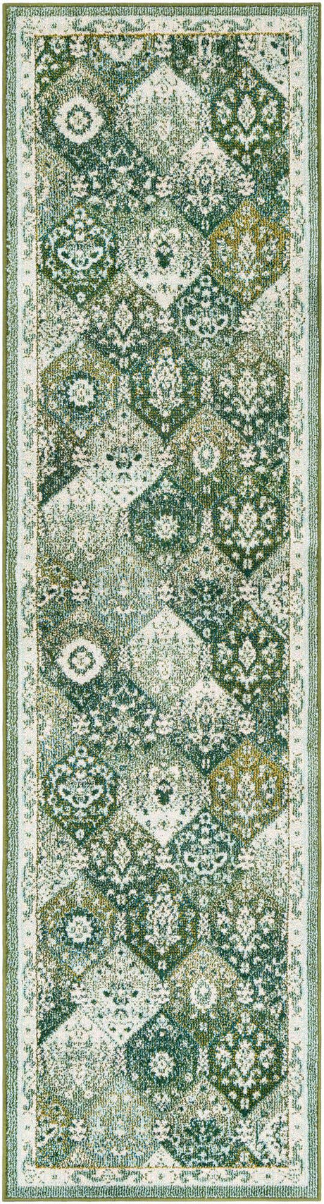 Green 2' 7 x 10' Penrose Runner Area Rug