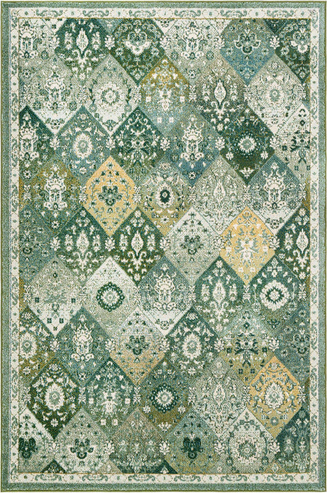 Green 6' 1 x 9' Penrose Rectangle Area Rug
