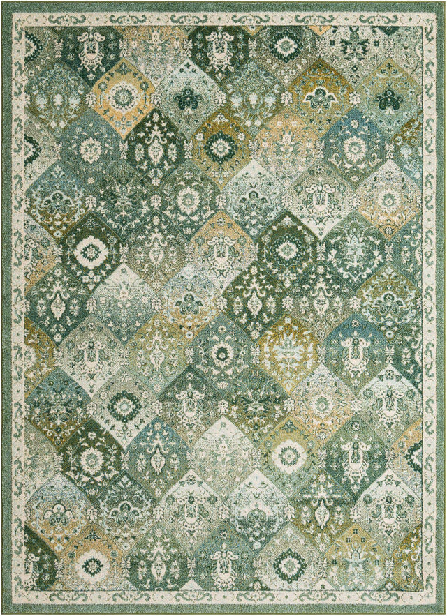 Green 7' 10 x 11' Penrose Rectangle Area Rug