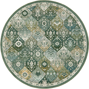 Green 7' 10 x 7' 10 Penrose Round Area Rug