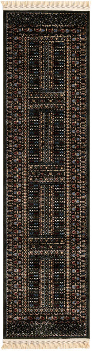 Dark Green 2' 7 x 10' Tekke Runner Area Rug Classic Traditional Vintage Design Carpet for Living Rooms, Dining, Bedrooms, Office Space for Sale at Rug Engine