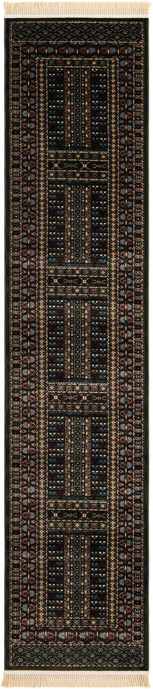 Dark Green 2' 7 x 12' Tekke Runner Area Rug Classic Traditional Vintage Design Carpet for Living Rooms, Dining, Bedrooms, Office Space for Sale at Rug Engine