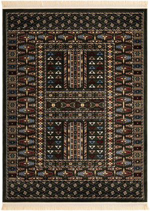 Dark Green 5' 3 x 7' 1 Tekke Rectangle Area Rug Classic Traditional Vintage Design Carpet for Living Rooms, Dining, Bedrooms, Office Space for Sale at Rug Engine