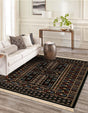Dark Green 6' 1 x 9' Tekke Rectangle Area Rug Classic Traditional Vintage Design Carpet for Living Rooms, Dining, Bedrooms, Office Space for Sale at Rug Engine