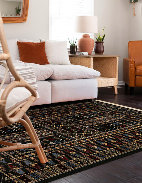 Dark Green 3' 1 x 5' 3 Tekke Rectangle Area Rug Classic Traditional Vintage Design Carpet for Living Rooms, Dining, Bedrooms, Office Space for Sale at Rug Engine