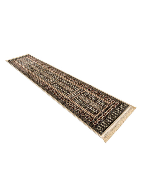 Beige 2' 7 x 12' Tekke Runner Area Rug Classic Traditional Vintage Design Carpet for Living Rooms, Dining, Bedrooms, Office Space for Sale at Rug Engine