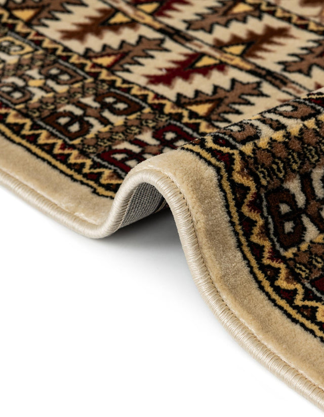 Beige 3' 1 x 5' 3 Tekke Rectangle Area Rug Classic Traditional Vintage Design Carpet for Living Rooms, Dining, Bedrooms, Office Space for Sale at Rug Engine