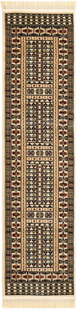 Beige 2' x 8' Tekke Runner Area Rug Classic Traditional Vintage Design Carpet for Living Rooms, Dining, Bedrooms, Office Space for Sale at Rug Engine