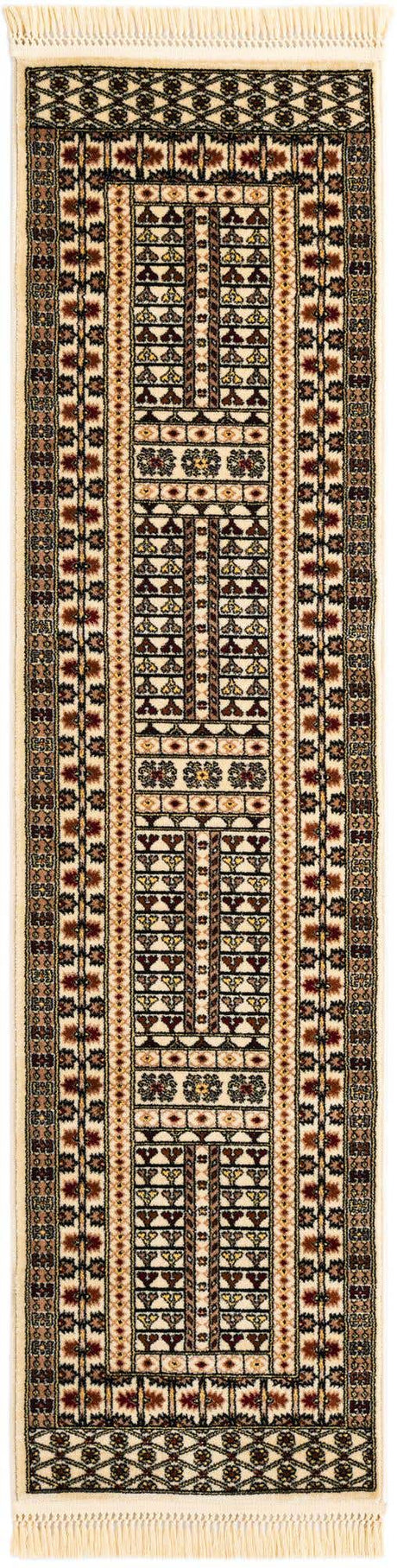 Beige 2' x 8' Tekke Runner Area Rug Classic Traditional Vintage Design Carpet for Living Rooms, Dining, Bedrooms, Office Space for Sale at Rug Engine
