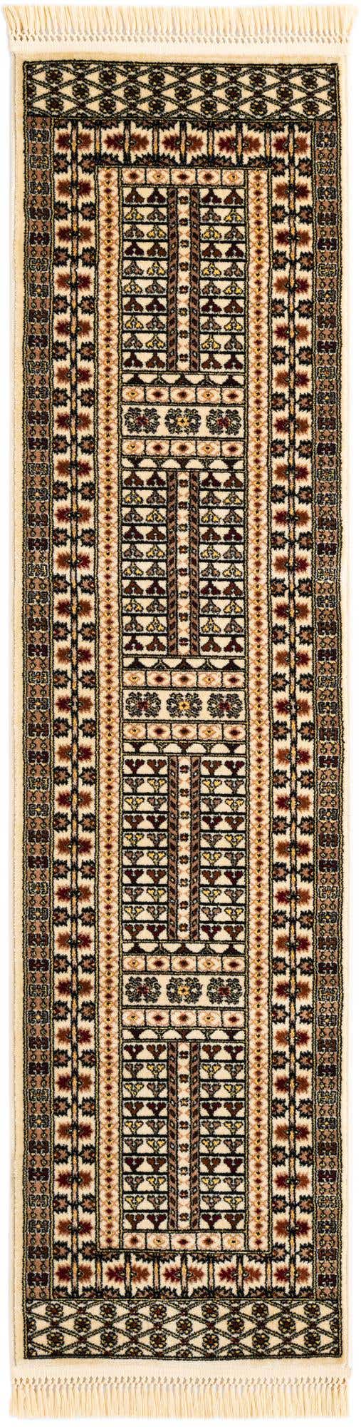 Beige 2' x 8' Tekke Runner Area Rug Classic Traditional Vintage Design Carpet for Living Rooms, Dining, Bedrooms, Office Space for Sale at Rug Engine