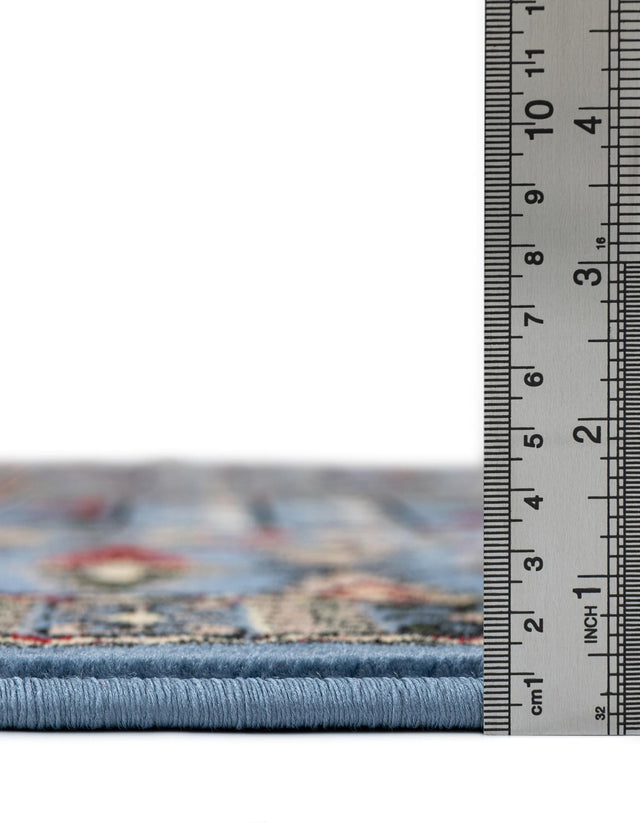 Blue 7' 10 x 7' 10 Tekke Round Area Rug Classic Traditional Vintage Design Carpet for Living Rooms, Dining, Bedrooms, Office Space for Sale at Rug Engine