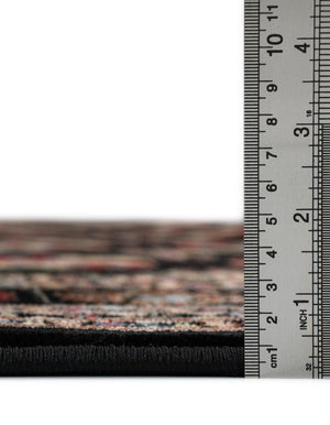 Black 2' 7 x 12' Tekke Runner Area Rug Classic Traditional Vintage Design Carpet for Living Rooms, Dining, Bedrooms, Office Space for Sale at Rug Engine