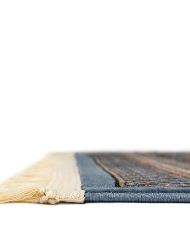 Blue 7' 10 x 10' Tekke Rectangle Area Rug Classic Traditional Vintage Design Carpet for Living Rooms, Dining, Bedrooms, Office Space for Sale at Rug Engine