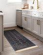 Blue 2' 7 x 10' Tekke Runner Area Rug Classic Traditional Vintage Design Carpet for Living Rooms, Dining, Bedrooms, Office Space for Sale at Rug Engine