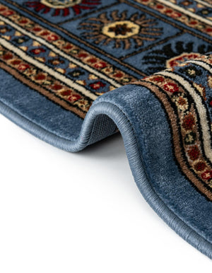 Blue 2' x 8' Tekke Runner Area Rug Classic Traditional Vintage Design Carpet for Living Rooms, Dining, Bedrooms, Office Space for Sale at Rug Engine