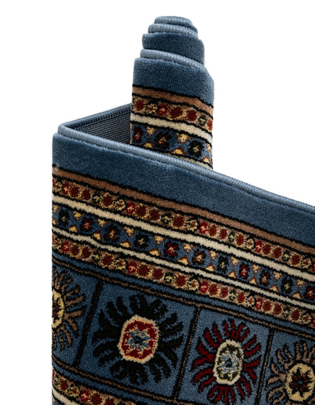 Blue 2' x 8' Tekke Runner Area Rug Classic Traditional Vintage Design Carpet for Living Rooms, Dining, Bedrooms, Office Space for Sale at Rug Engine