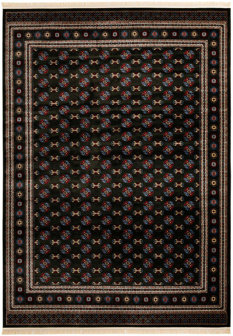 Dark Green 10' x 14' 1 Tekke Rectangle Area Rug Classic Traditional Vintage Design Carpet for Living Rooms, Dining, Bedrooms, Office Space for Sale at Rug Engine