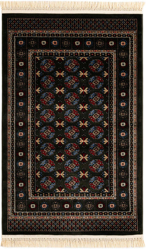 Dark Green 3' 1 x 5' 3 Tekke Rectangle Area Rug Classic Traditional Vintage Design Carpet for Living Rooms, Dining, Bedrooms, Office Space for Sale at Rug Engine