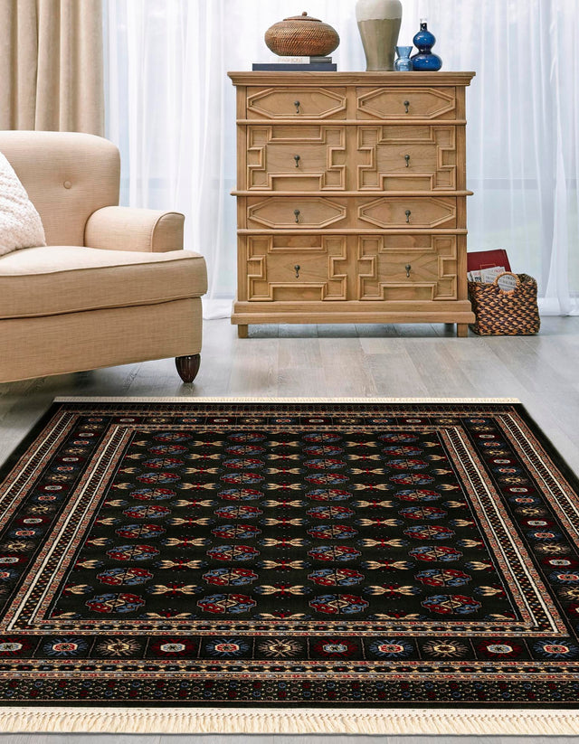Dark Green 3' 1 x 5' 3 Tekke Rectangle Area Rug Classic Traditional Vintage Design Carpet for Living Rooms, Dining, Bedrooms, Office Space for Sale at Rug Engine