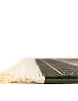 Dark Green 2' x 8' Tekke Runner Area Rug Classic Traditional Vintage Design Carpet for Living Rooms, Dining, Bedrooms, Office Space for Sale at Rug Engine