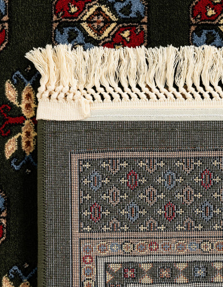Dark Green 2' x 8' Tekke Runner Area Rug Classic Traditional Vintage Design Carpet for Living Rooms, Dining, Bedrooms, Office Space for Sale at Rug Engine
