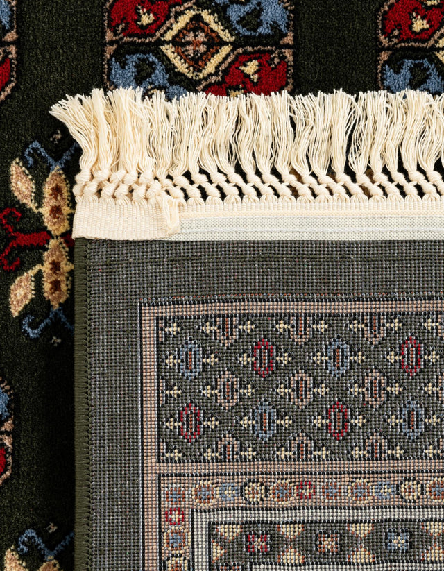 Dark Green 2' x 8' Tekke Runner Area Rug Classic Traditional Vintage Design Carpet for Living Rooms, Dining, Bedrooms, Office Space for Sale at Rug Engine