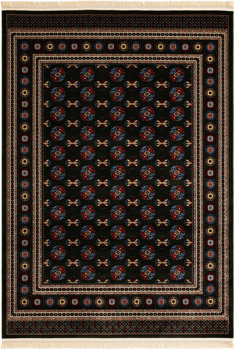 Dark Green 7' 1 x 10' Tekke Rectangle Area Rug Classic Traditional Vintage Design Carpet for Living Rooms, Dining, Bedrooms, Office Space for Sale at Rug Engine