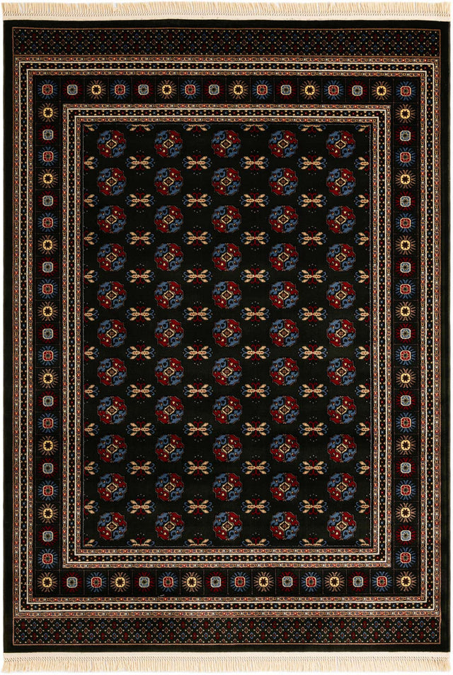 Dark Green 7' 1 x 10' Tekke Rectangle Area Rug Classic Traditional Vintage Design Carpet for Living Rooms, Dining, Bedrooms, Office Space for Sale at Rug Engine