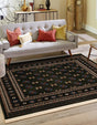 Dark Green 6' 1 x 6' 1 Tekke Square Area Rug Classic Traditional Vintage Design Carpet for Living Rooms, Dining, Bedrooms, Office Space for Sale at Rug Engine