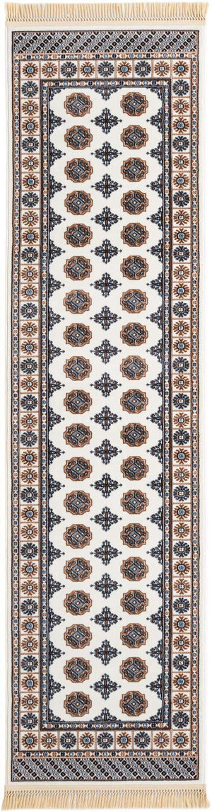 Ivory 2' 7 x 10' Tekke Runner Area Rug Classic Traditional Vintage Design Carpet for Living Rooms, Dining, Bedrooms, Office Space for Sale at Rug Engine