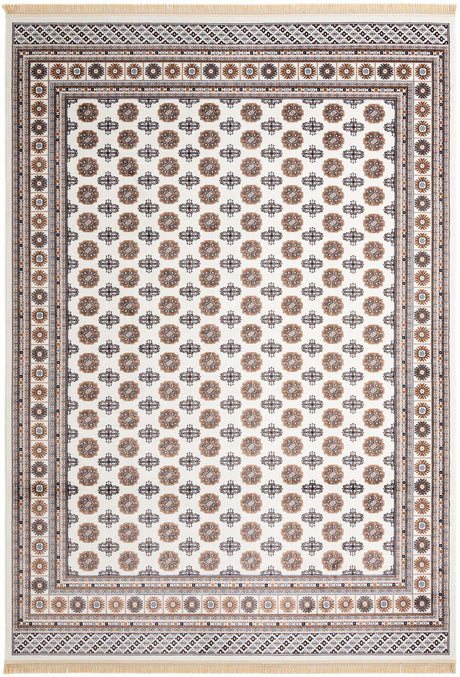 Ivory 10' x 14' 1 Tekke Rectangle Area Rug Classic Traditional Vintage Design Carpet for Living Rooms, Dining, Bedrooms, Office Space for Sale at Rug Engine