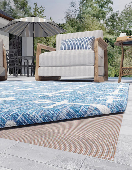 Brown 6' x 9' Outdoor  Rectangle Rug Pad