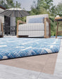 Brown 8' x 10' Outdoor  Rectangle Rug Pad