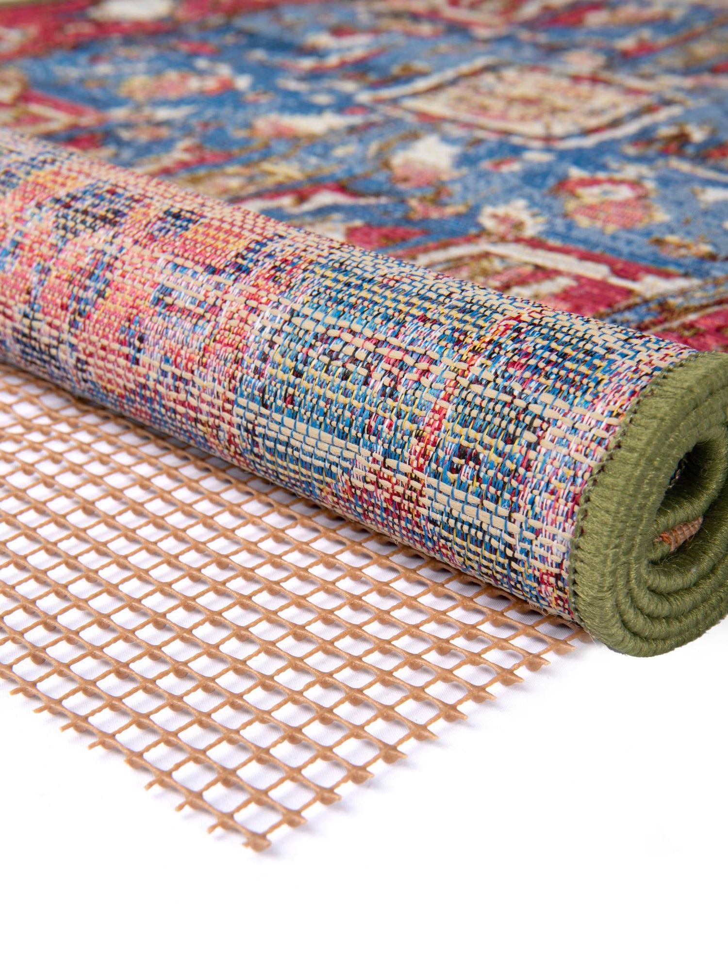 Brown 7' 9 x 9' 10 Outdoor Rectangle Area Rug Pad Floor Protection Pad for Under Rugs & Carpet Weather Resistant for Patio, Deck, Terrace, Balcony, Porch