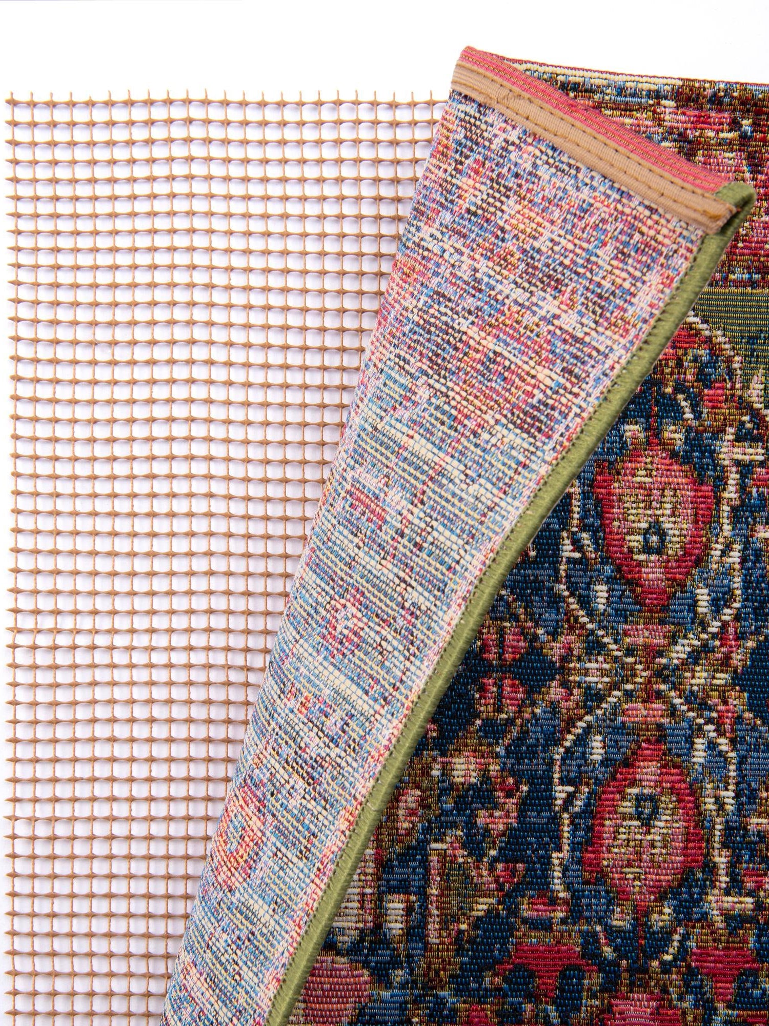 Brown 2' x 2' 11 Outdoor Rectangle Area Rug Pad Floor Protection Pad for Under Rugs & Carpet Weather Resistant for Patio, Deck, Terrace, Balcony, Porch